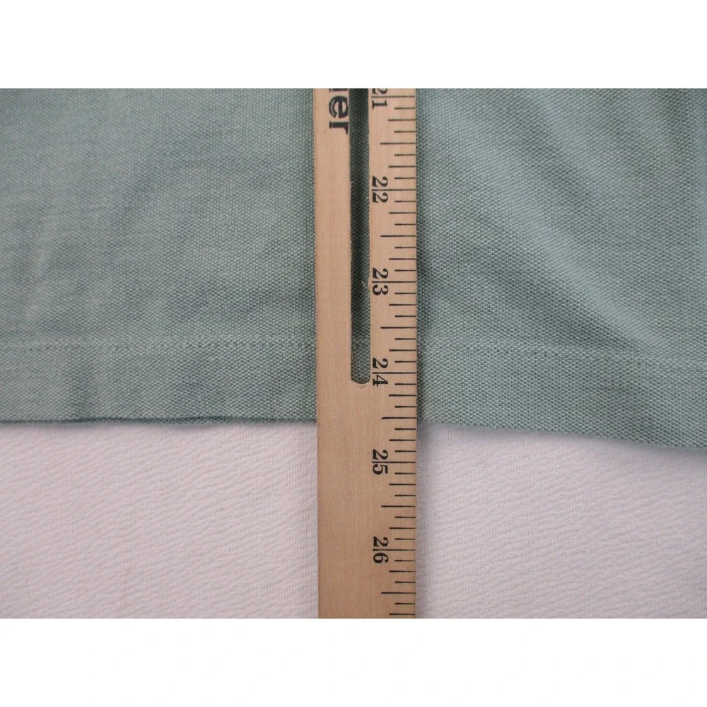 Banana Republic Polo Shirt Mens S Green Pique Cotton Short Sleeve Chest Pocket
